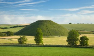 Silbury Hill near Avebury, Wiltshire